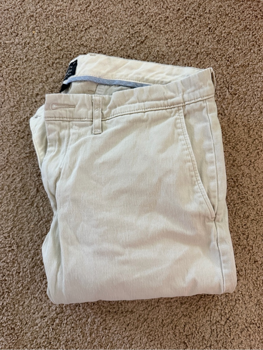 J. Crew Men's Casual Chino Pants in Light Beige